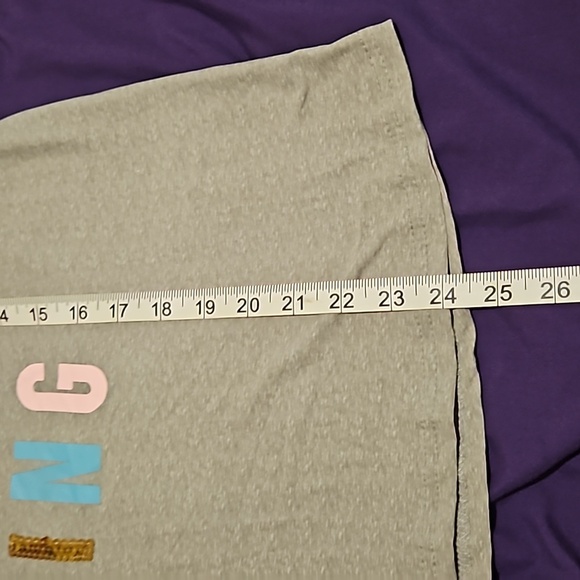 2 Juniors Shirts Pink Grey Colorful Merry Everything & Blue Red Sleigh All Day L - Picture 3 of 9